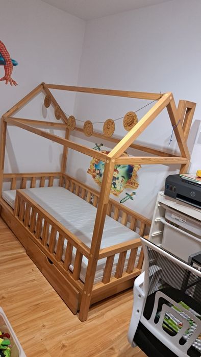 Łóżko drewniane Scandi Room