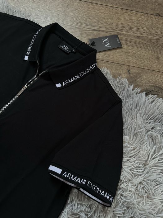 НОВА Футболка 1/3 ZIP Armani Exchange | футболка AX Армані екчендж | анжел