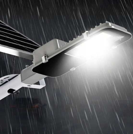 Latarnia Ogrodowa Lampa Solarna Na Słup Mocna 2000W PANEL Uliczna