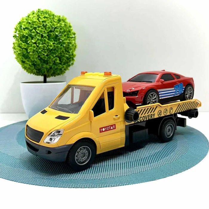 Спецтехніка Евакуатор інерція звуки підсвічування  Жовтий (666-66 P)