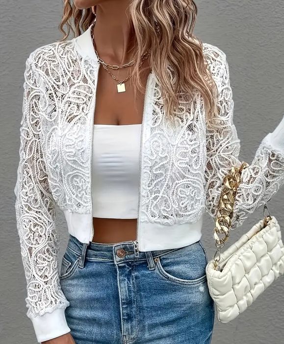 Мережевий жіночій короткий кардиган temu.