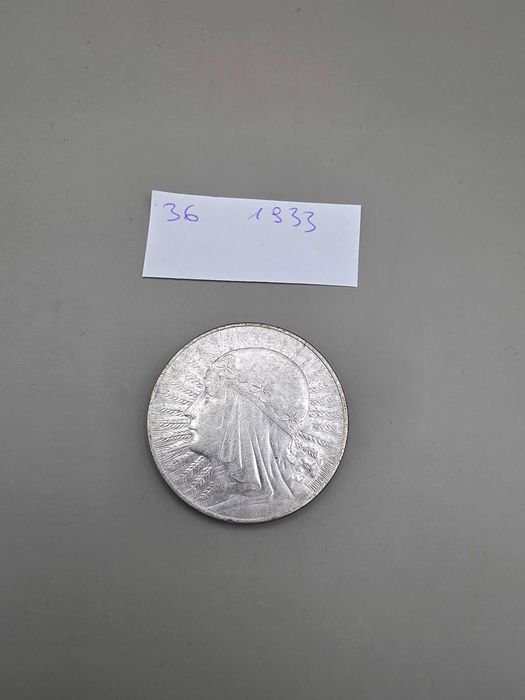 == 10 złotych 10zł POLONIA Głowa Kobiety 1933 == ładna ==