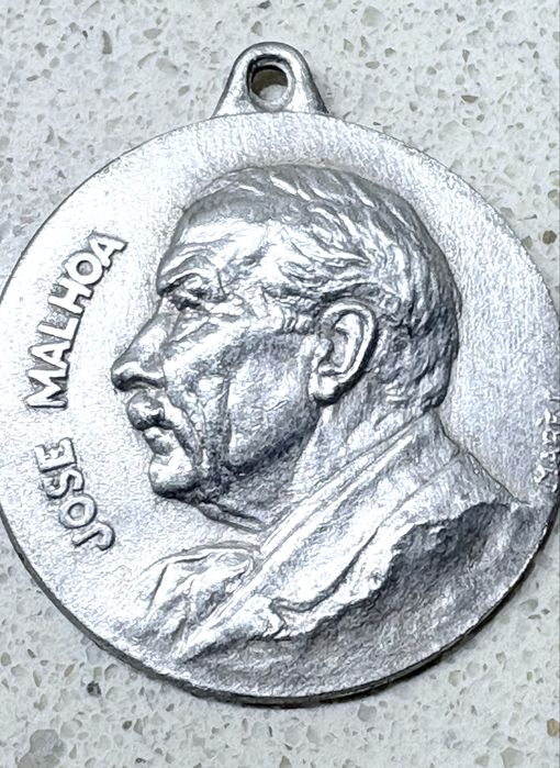 José Malhoa Medalha comemorativa Centenário 1855 /1955 Caldas d Rainha