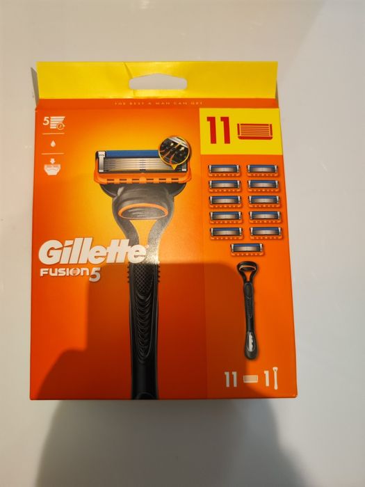 Gillette Fusion 5 maszynka + 10 ostrzy NOWA