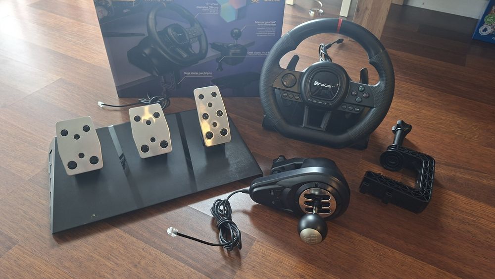 Kierownica TRACER SimRacer MANUAL GEARBOX 6 in 1 (PC/PS4/PS3/Xone/X360/SWITCH)