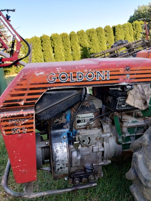 Glebogryzarka z napędem, ciągnik jednoosiowy Goldoni