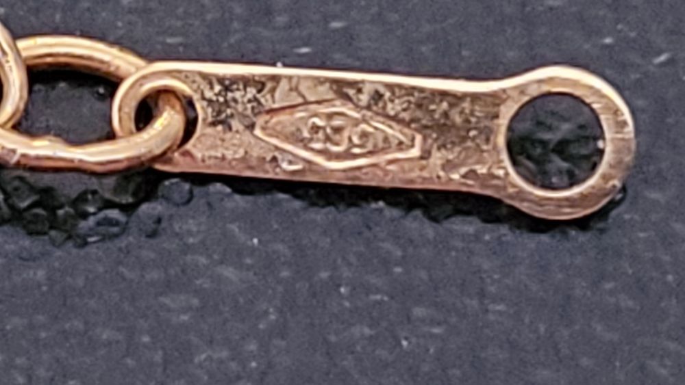 Łańcuszek długość 44,5cm złoto 585 0,77g