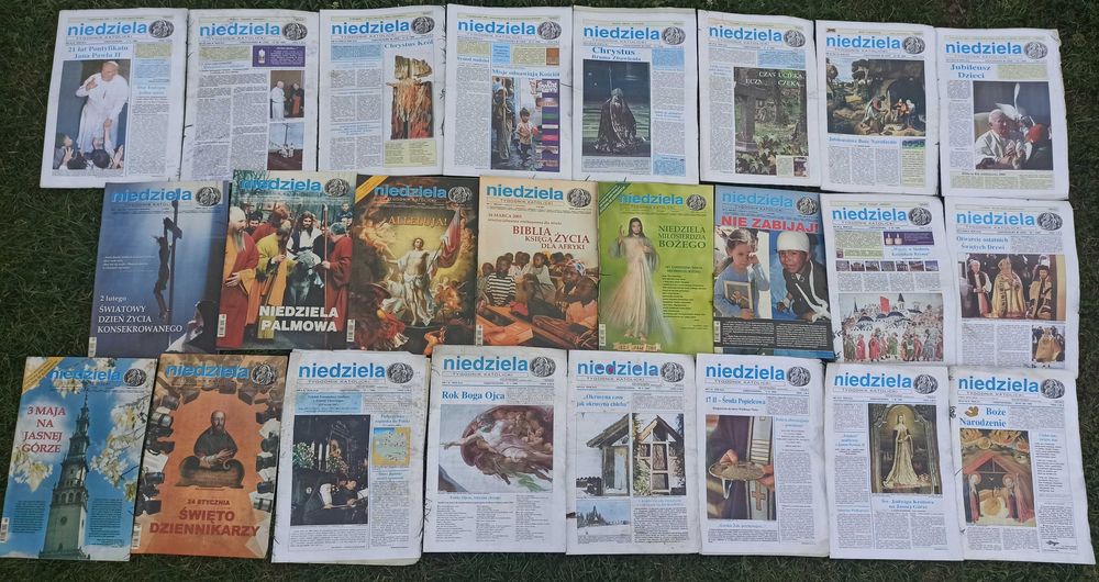 Tygodnik kat. "Niedziela", "Słowo"+ archiwa dot. śmierci Papieża JP2