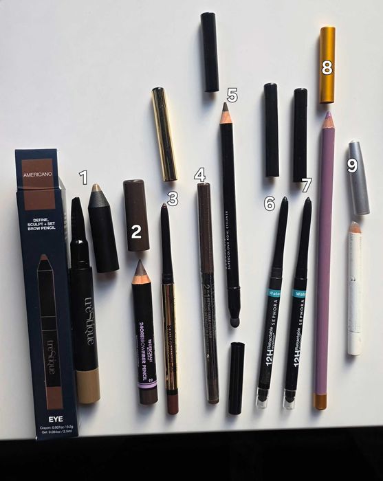 Олівці для очей та губ нові брендові люкс професійні