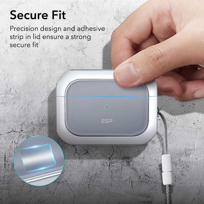 Белый чехол ESR Orbit Hybrid HaloLock MagSafe Чехол для AirPods Pro 3