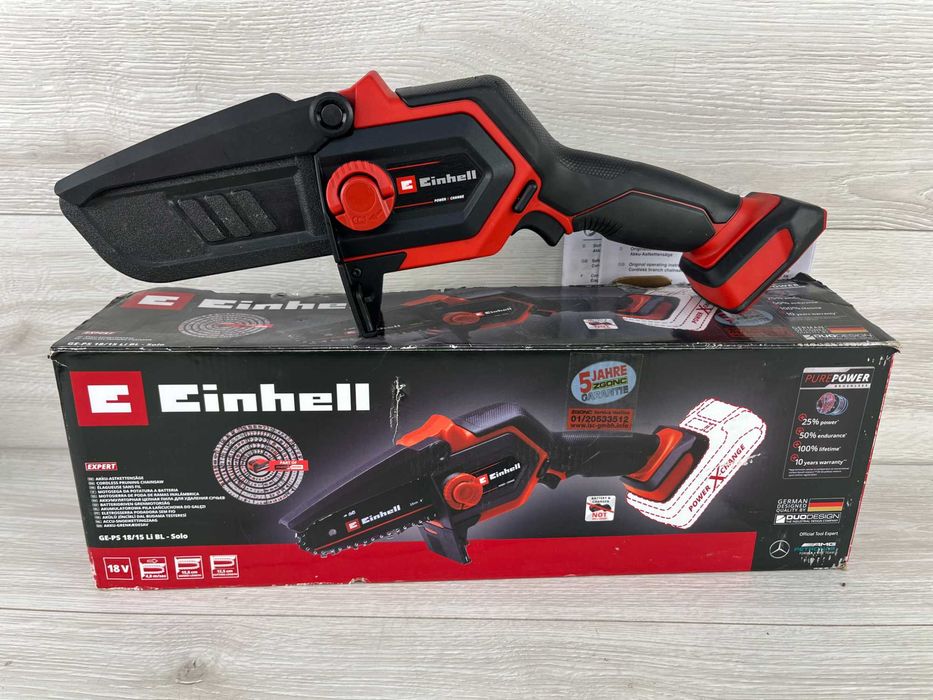 Акумуляторна ланцюгова мініпила Einhell GE-PS 18/15 Li BL-Solo