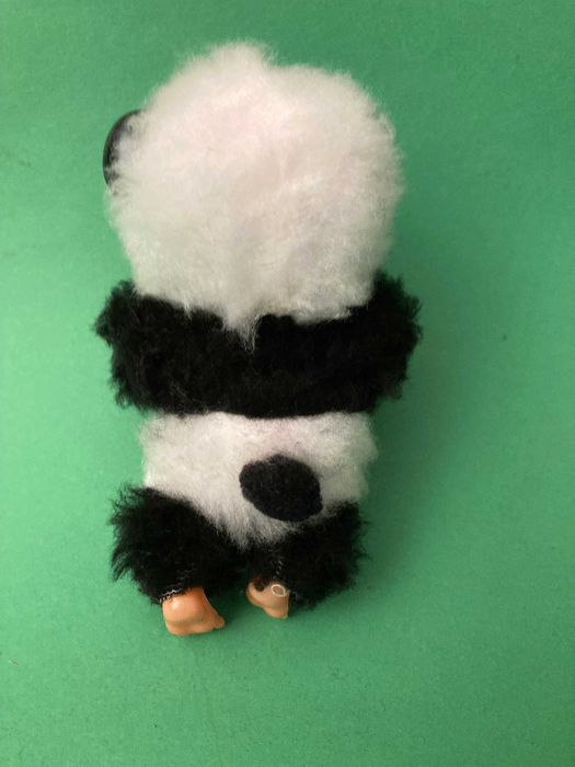 Boneco Panda estilo Monchichi de Pendurar Mecânica Ibense Anos 80