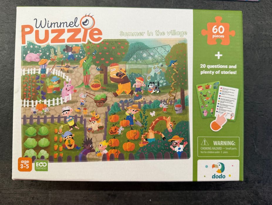 Пазл Dodo Літо в селі (віммельпазл з завданнями), 60 елементів