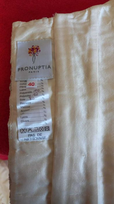 Vestido Noiva da Pronuptia - Todo em seda selvagem