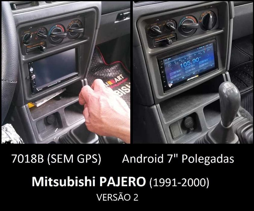 Rádio 2DIN • Mitsubishi PAJERO (1991 a 2007) • Android [4+32GB] DID