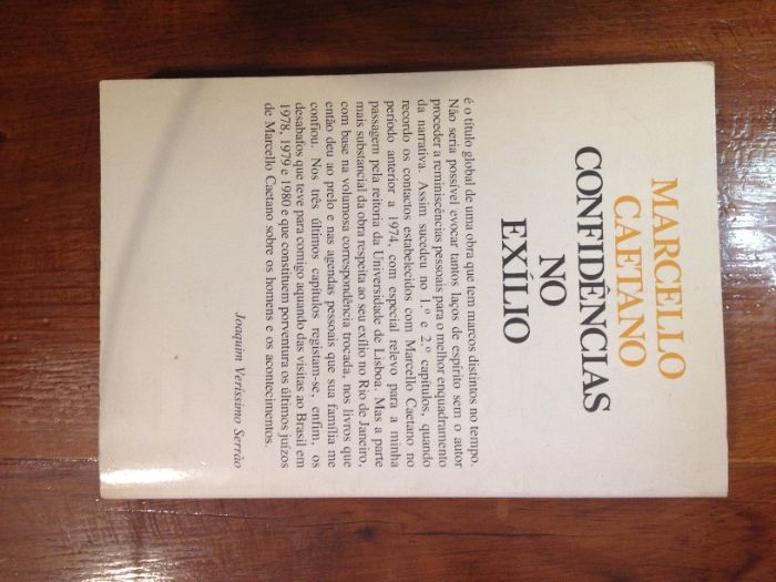 Joaquim Veríssimo Serrão - Marcello Caetano, Confidências no exílio