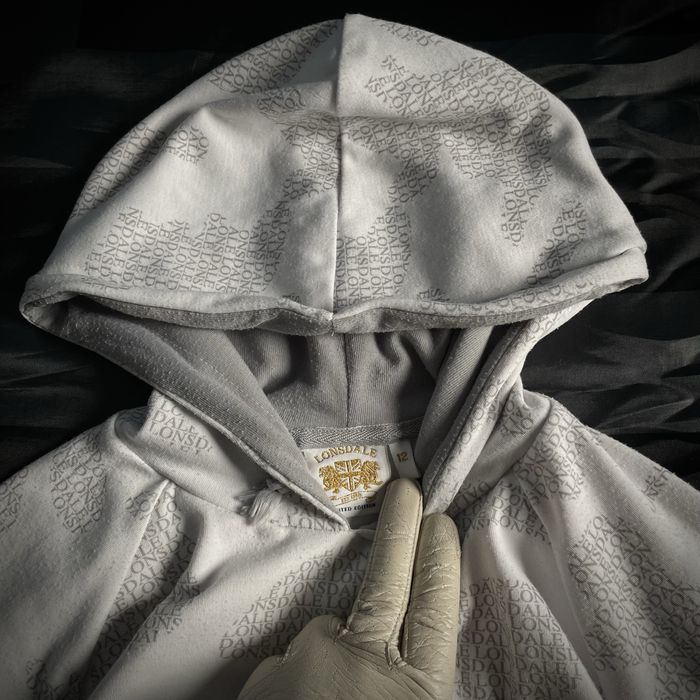 Lonsdale Limited Edition Monogram White Camo Hoodie