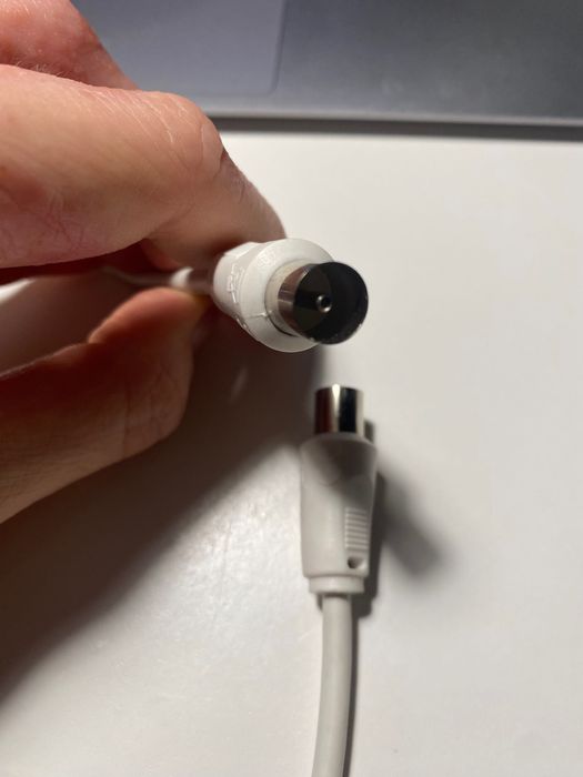 Kabel antenowy TV IEC męski-męski przewód koncentryczny DVB-T