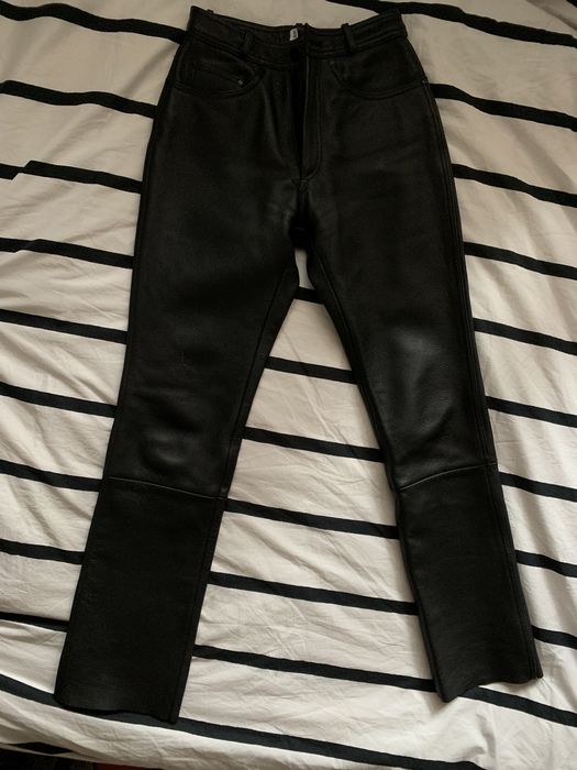 Мото штаны с очень плотной кожи, размер 38