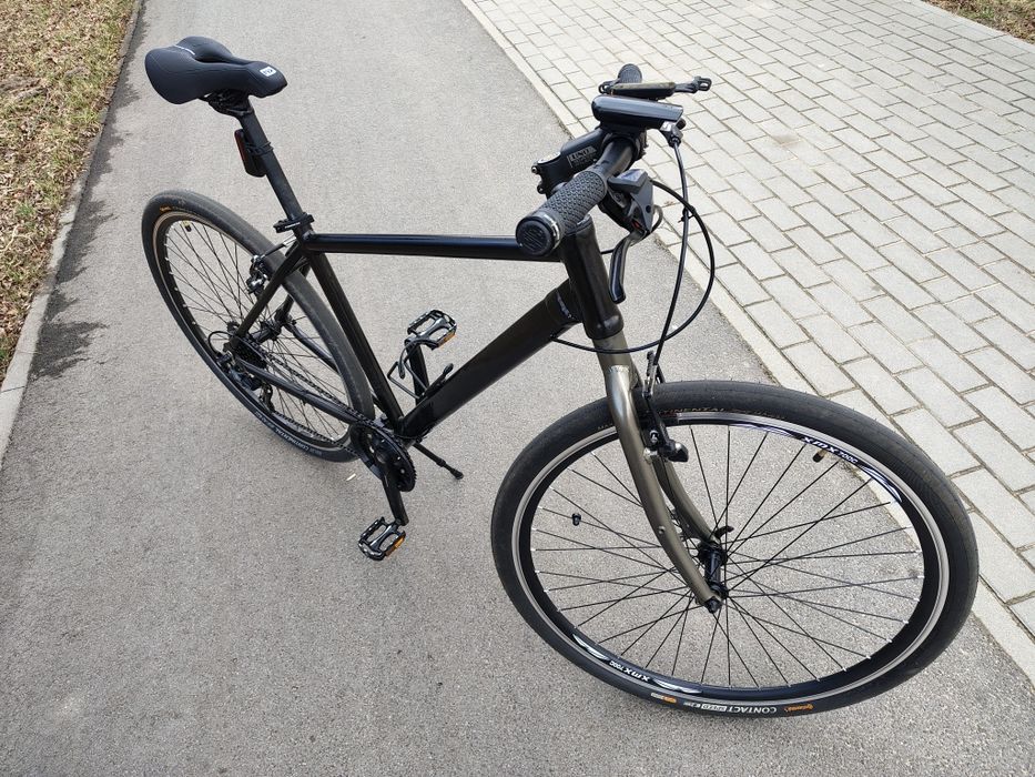 Rower męski 28" fitnes opony 42C czarny