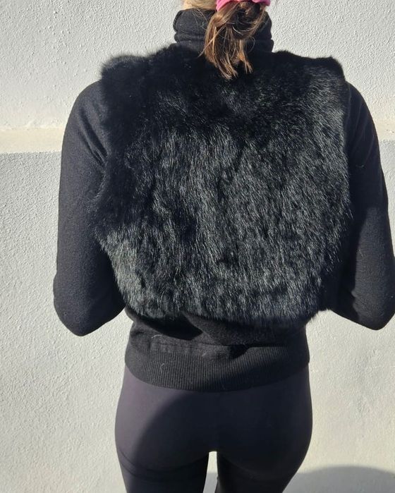 Coleto de coelho curto