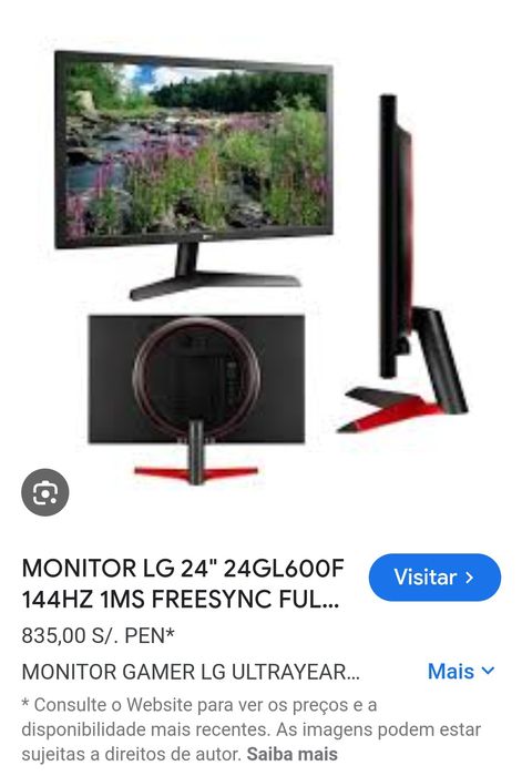 LG monitor 24"  24GL600F