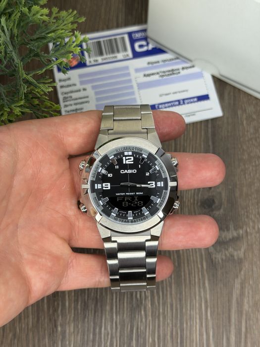 З гарантією / Новий оригінальний годинник Casio AMW-870D-1A