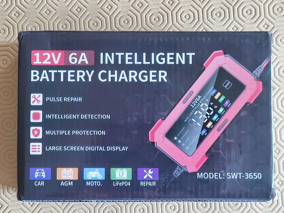 Carregador bateria 12V 6A  SWT-3650