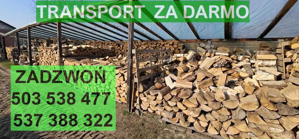 Drewno opałowe, drewno do kominka i do pieca - dostawa za darmo !