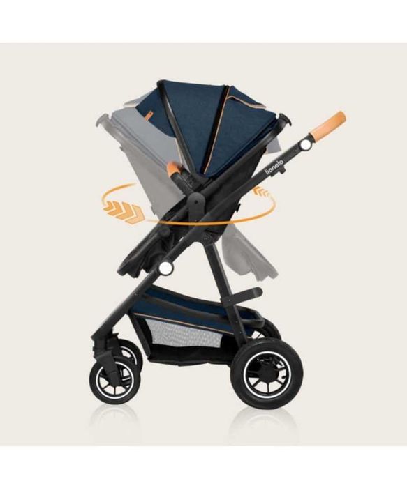 WÓZEK 3w1 Spacerówka - Gondola + Fotelik Lionelo AMBER