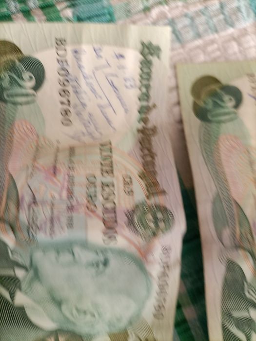 Two 20-escudo banknotes