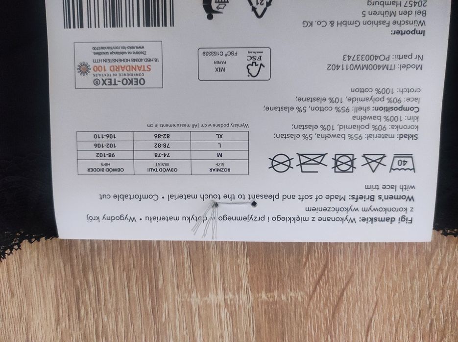 Figi damskie Clave XL (3 pary)