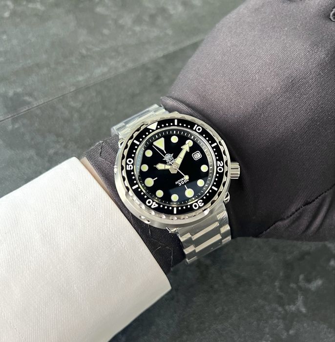 Автоматичний годинник Addiesdive TUNA Automatic | Miyota 8215 | Sapphire | Professional Diver 300M Часы мужские механические