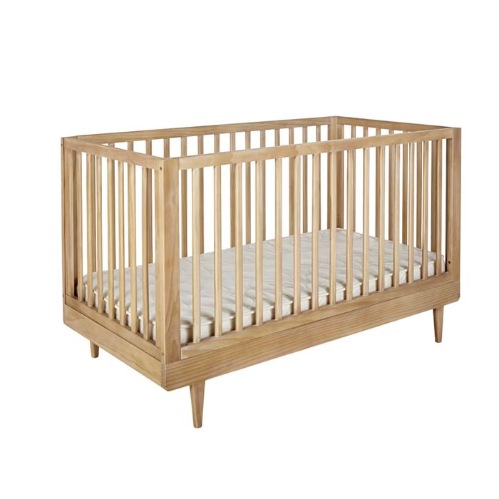 Berço evolutivo madeira pinho 140x70 com colchão - desde bébé aos 6 anos