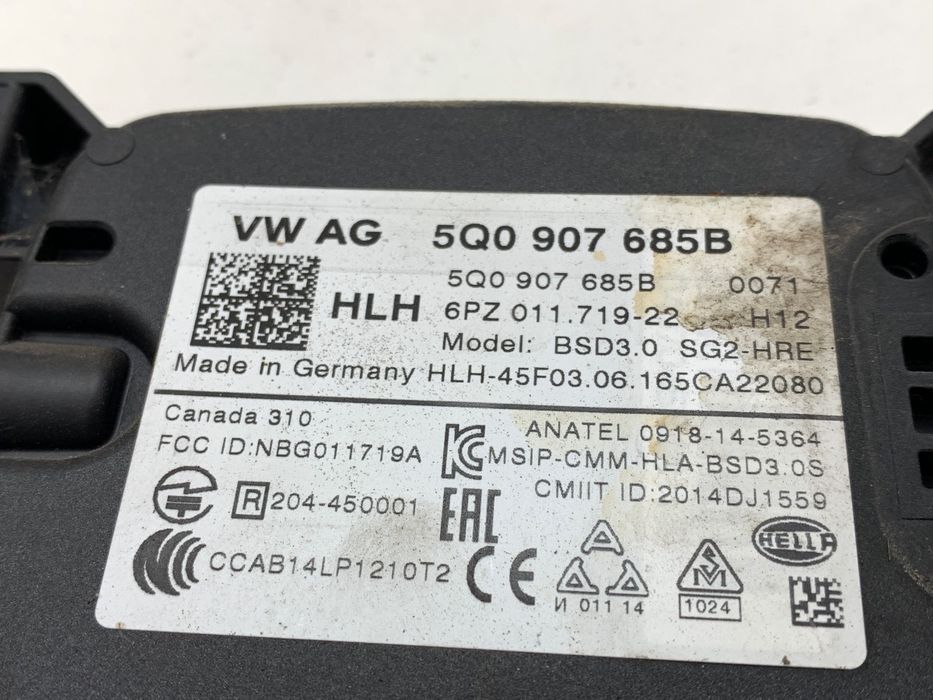 RADAR DISTRONIC SKODA SUPERB III 5Q0907685B STEROWNIK