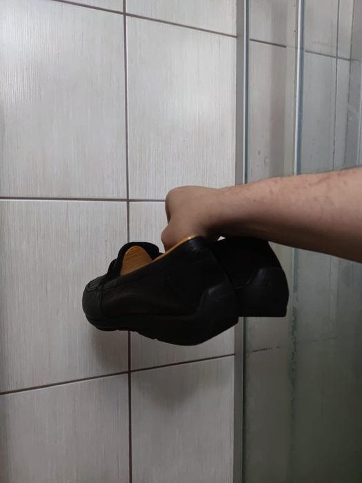 Buty obuwie 44 Vitaform mokasyny czarne czarne włoskie letnie premium