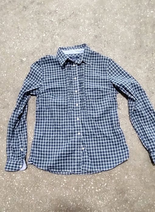 Gant AS Haftowany napis Sygnowane guziki napis na dole koszuli