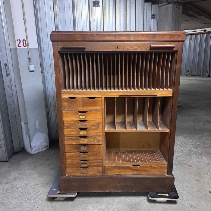 Armário Arquivo Persiana tipo Olaio Vintage para vinis ou coleção