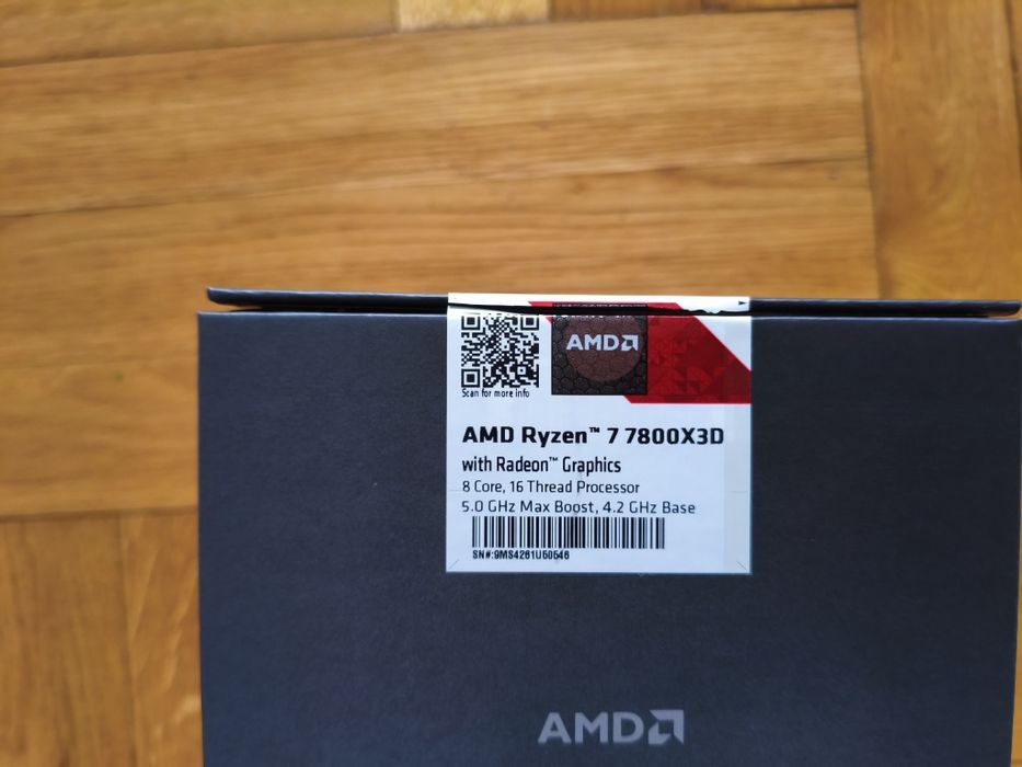 Procesor AMD Ryzen 7 7800X3D 4,2 GHz AM5 BOX