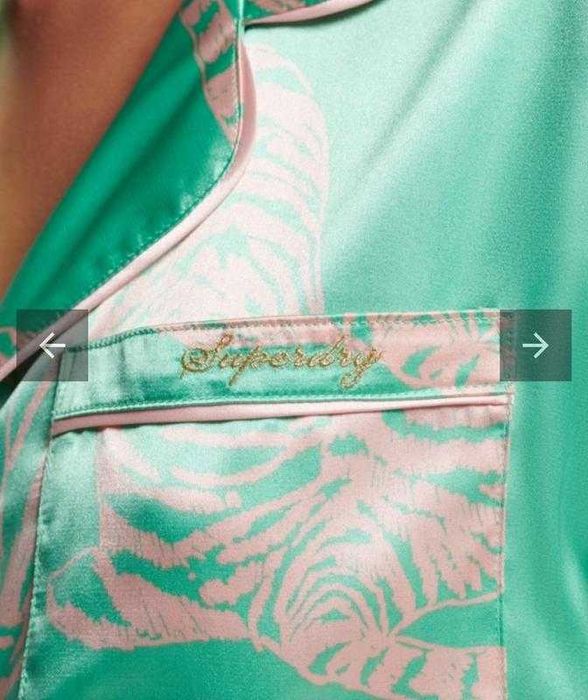 Атласна піжама Superdry з тигровим принтом розмір 10