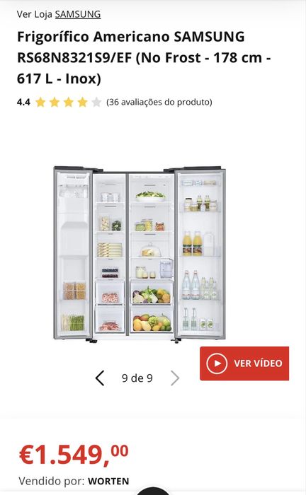 Frigorífico Americano SAMSUNG-No Frost