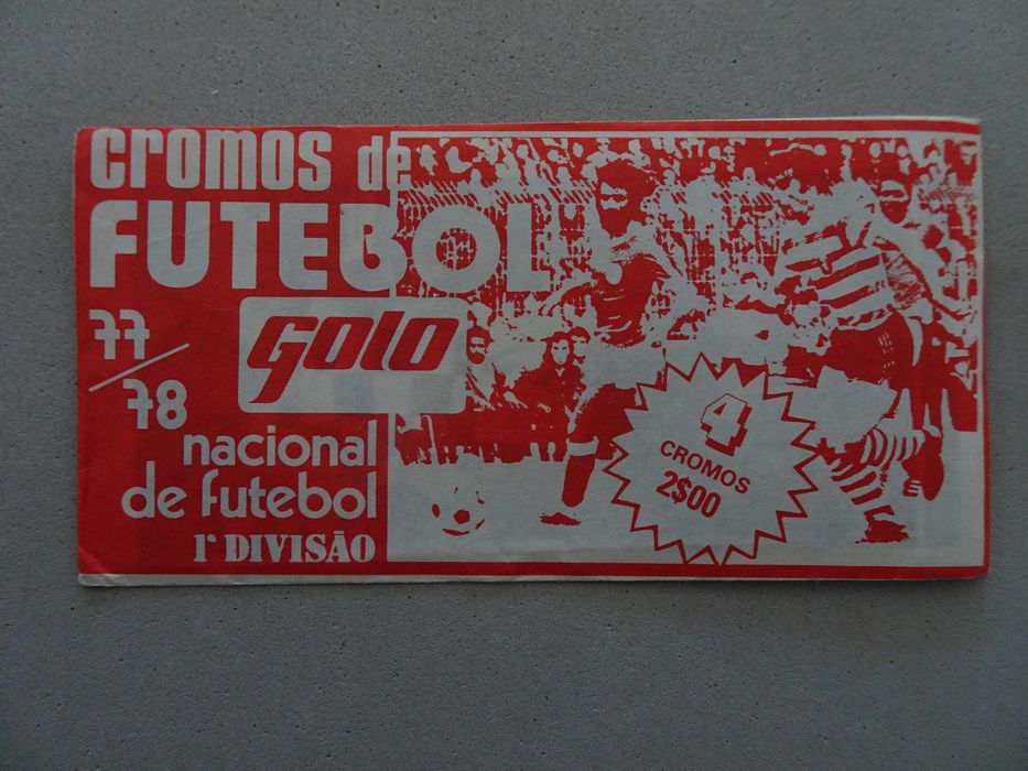 Carteira de cromos fechada Futebol Golo 77/78
