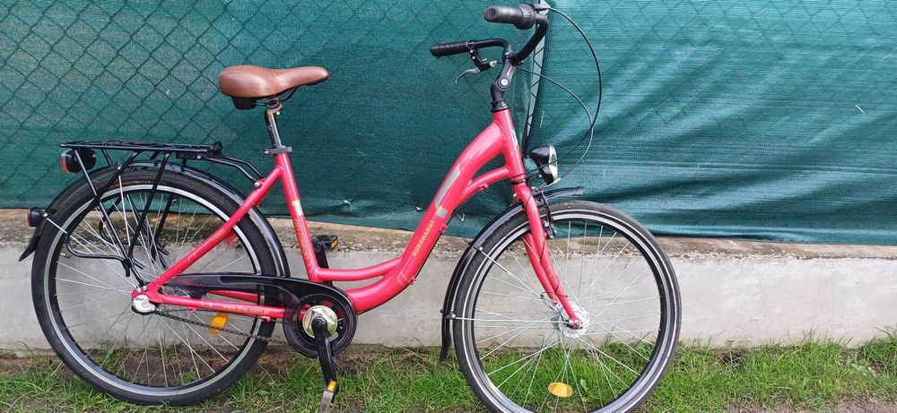 Czerwony rower miejski BURGHADRT