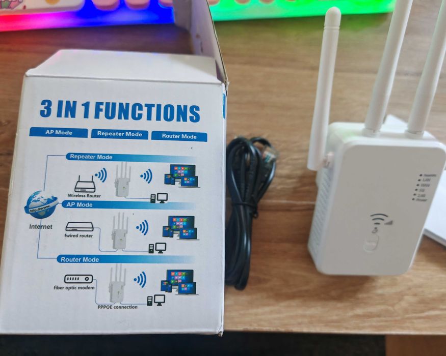 Repetidor WiFi 1200 Mbps – Novo, sem uso