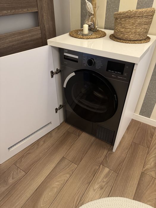 Suszarka slim Beko MDF7444CXM + szafka pod wymiar