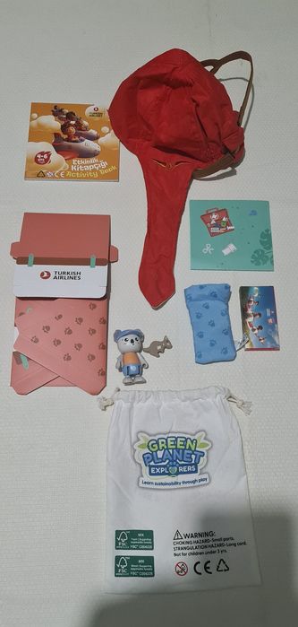 Chapéu de aviador. Novo. Turkish Airlines.