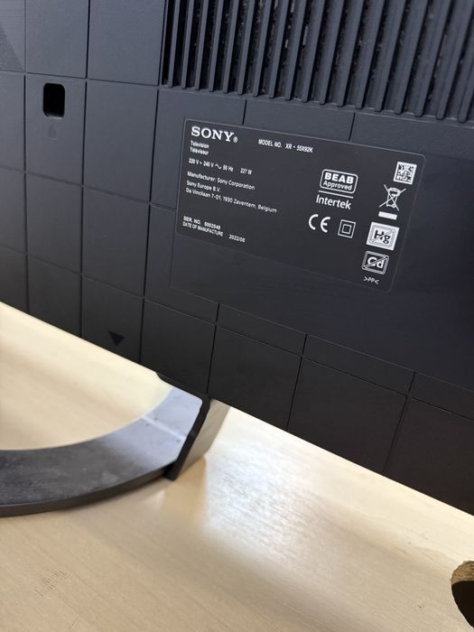 Sony XR-55X92K 55” 4K 120Hz СТАН ЯК НОВИЙ, екран в заводській плівці