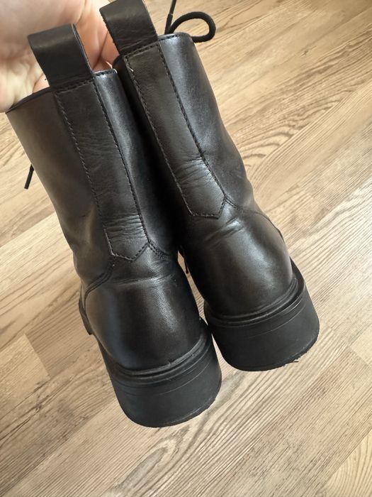 Жіночі черевики ZIGN шкіра, шнурівка + блискавка 39 (на 38–38.5)