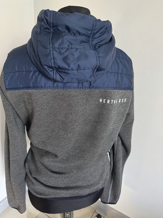 HERTHA BSC BERLIN Bluza Premium Rozpinana z Kapturem Granatowa IDEALNA M