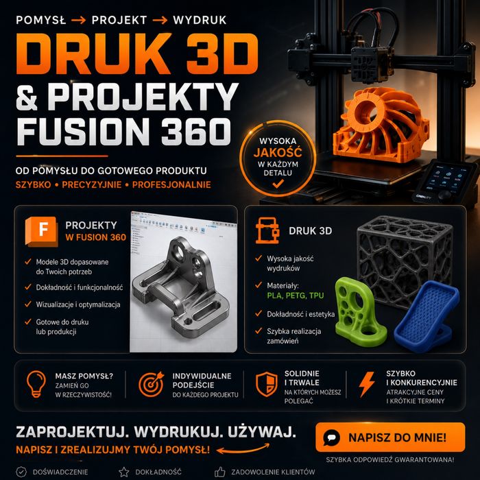 Druk i projektowanie 3D szybko i profesjonalnie